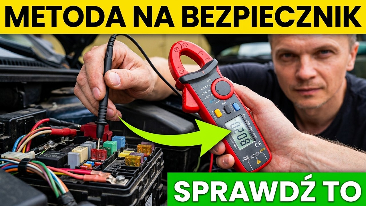 Złodziej prądu. Metoda na Bezpiecznik. Pobór prądu w samochodzie na postoju.
