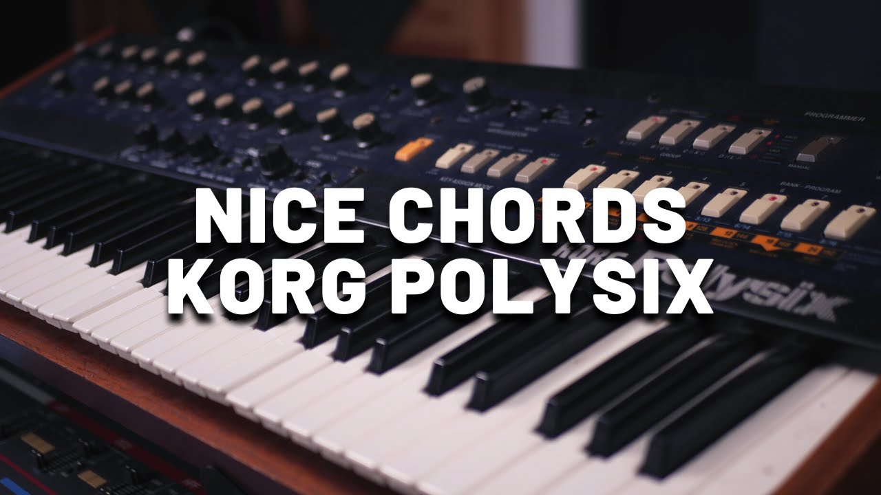 Nice Chords with Korg Polysix (No Talking) | Classic Analog Synth Chord Demo