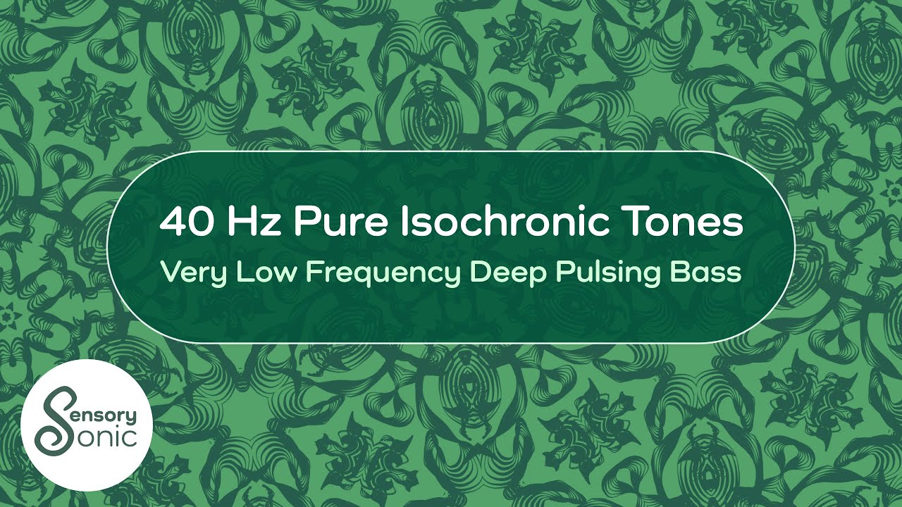40 Hz Pure Isochronic Tones | Very Low Frequency Deep Pulsing Bass