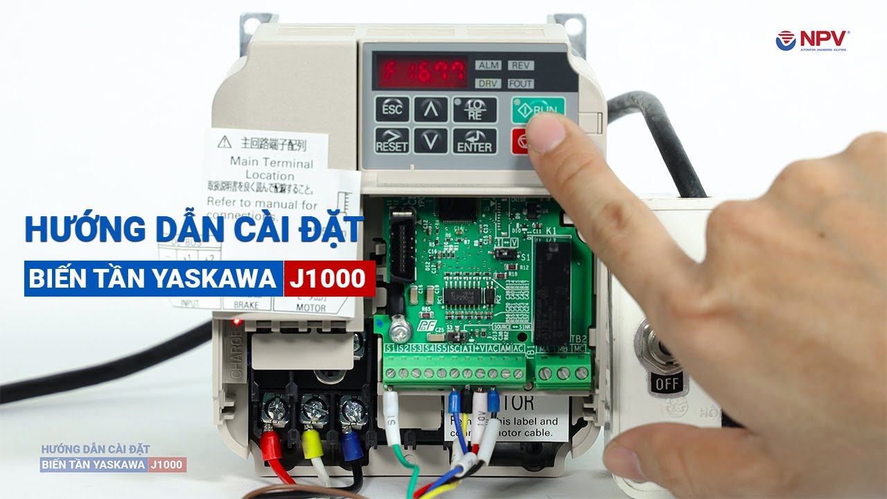 Hướng dẫn cài đặt/setup Biến tần Yaskawa J1000 | Nam Phương Việt