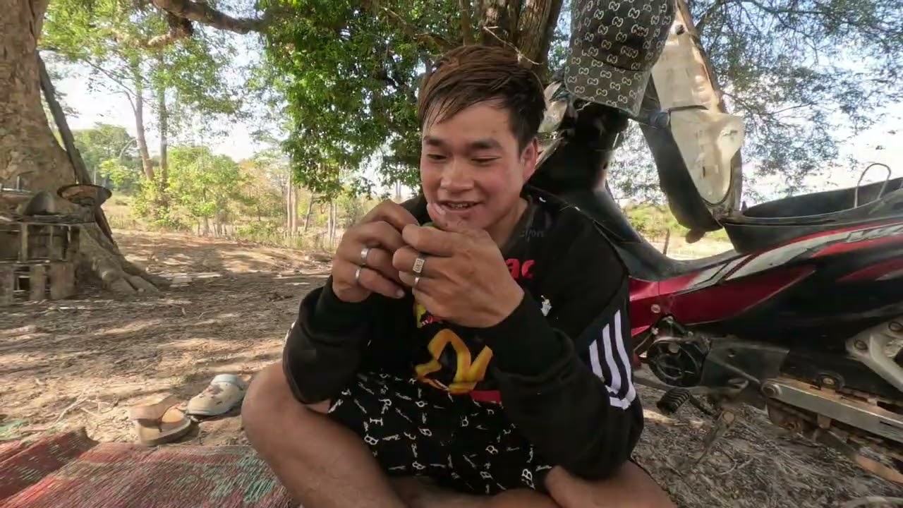 กินส้ม#สาวลาว #ชนบทลาว 