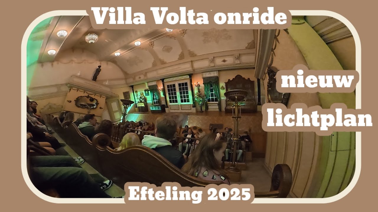 Villa volta onride met nieuwe verlichting [Efteling 2025]