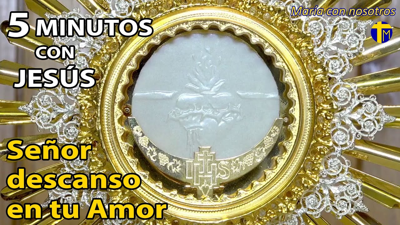 ¡Señor descanso en tu Amor!🙏CINCO MINUTOS CON JESÚS SACRAMENTADO