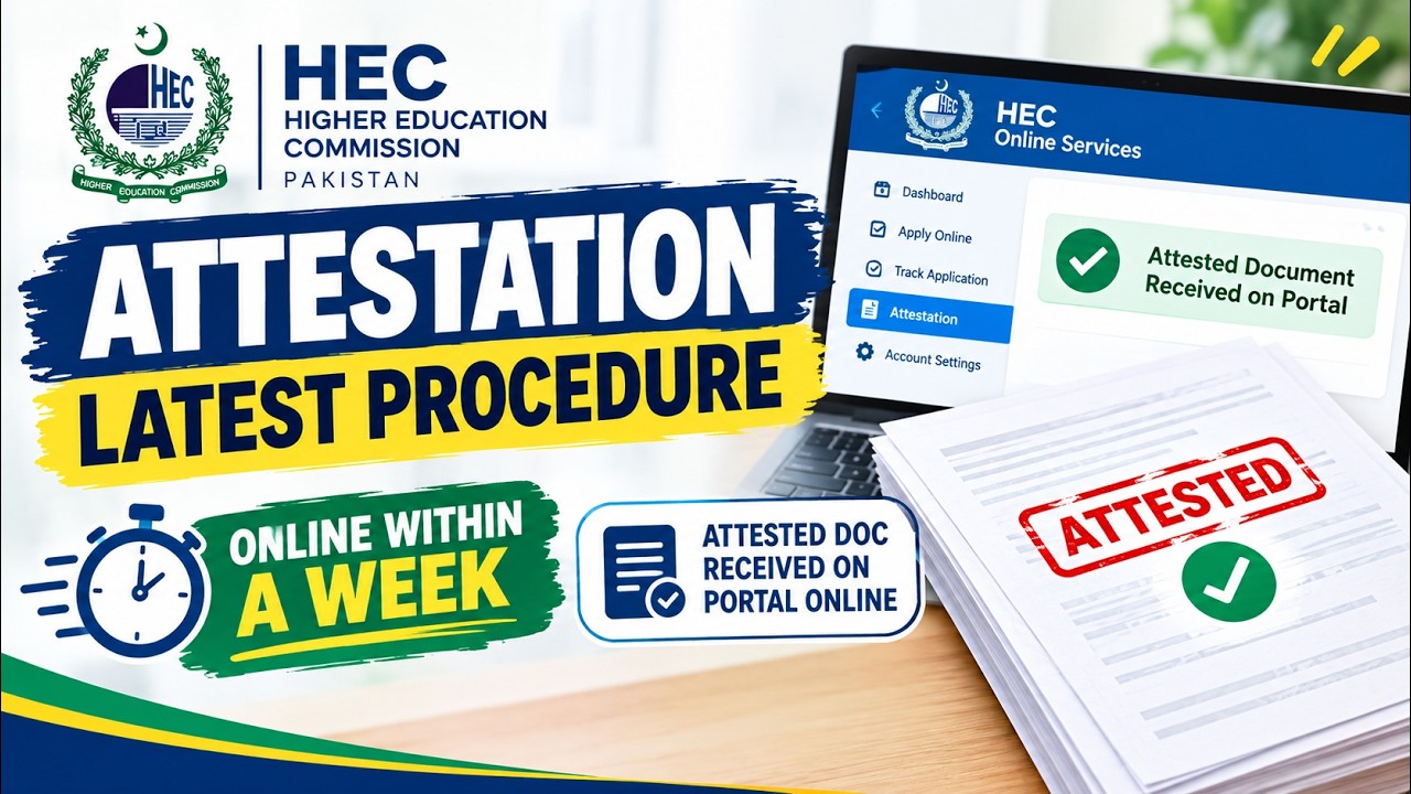 HEC Portal Attestation | Latest Online Procedure 2026 | Complete Step-by-Step Guide