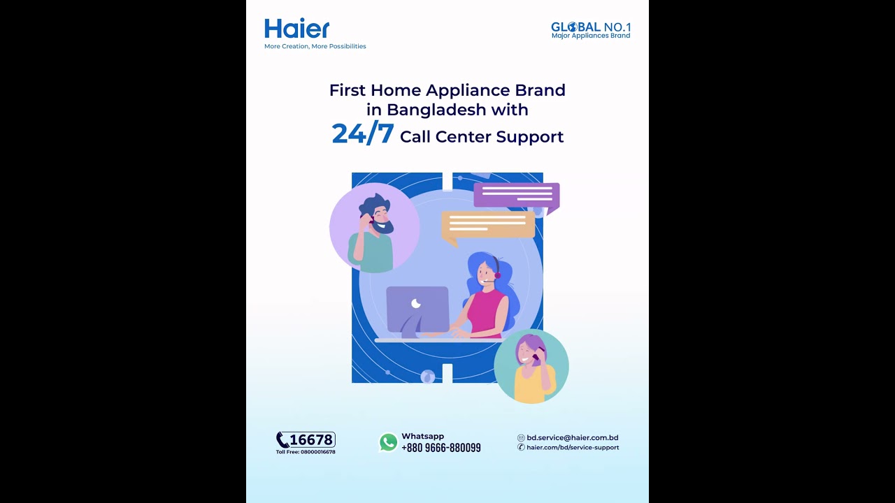 Bangladesh’s first 24/7 Call Center Service for Home Appliances is here!