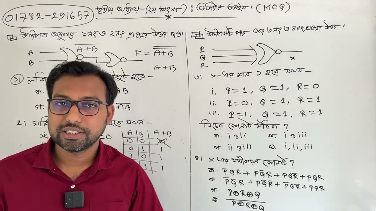 very important mcq hsc ict 3rd chapter digital device logic gate ||