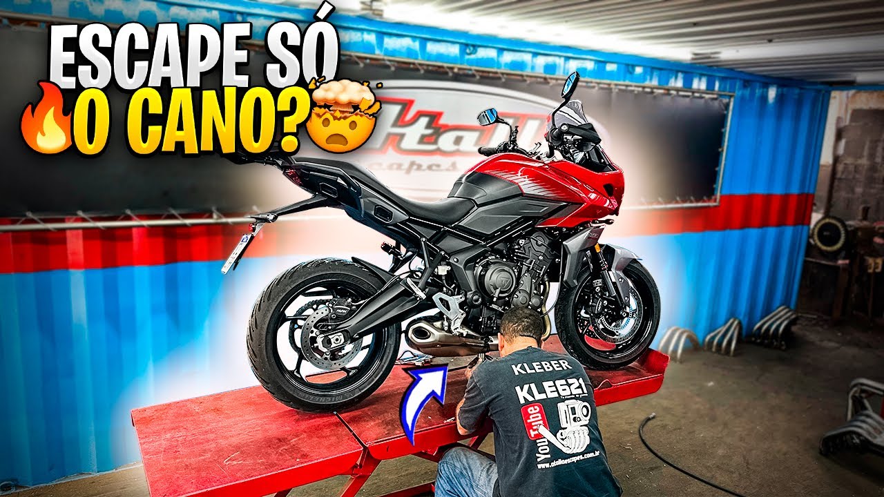 PRIMEIRAS ALTERAÇÕES NA TIGER SPORT - ESCAPAMENTO ATALLA DO TIOZÃO!!?