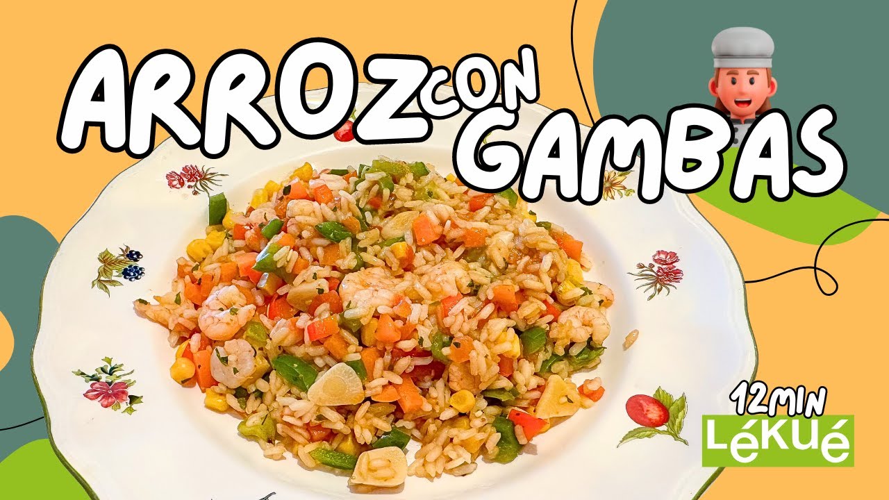 🥘LÉKUÉ RECETA ARROZ CON GAMBAS PASO A PASO