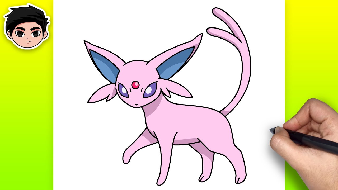 How To Draw ESPEON | Pokemon - Easy Tutorial