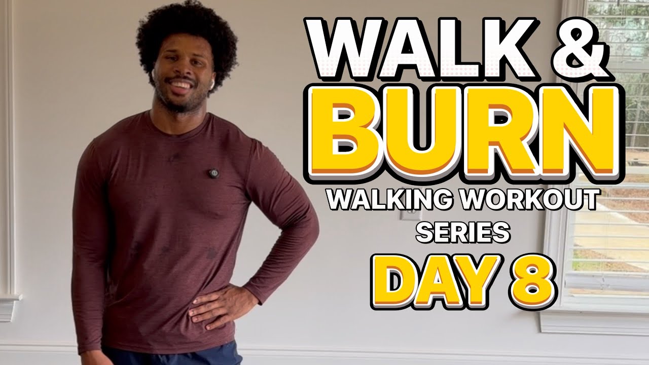 WALK & BURN Workout Series — Day 8 | 15 Minute Walking Fat Loss Workout (No Equipment)