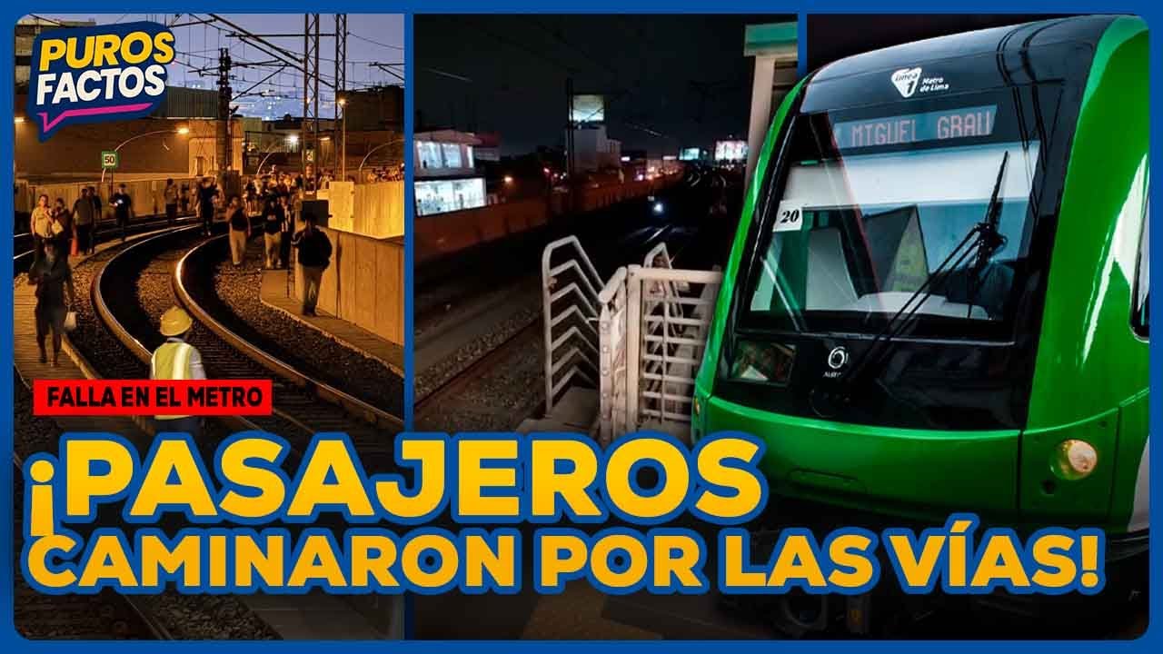 Falla en la Línea 1 del Metro obligó a pasajeros a caminar por las vías | SEGMENTO #PurosFactos