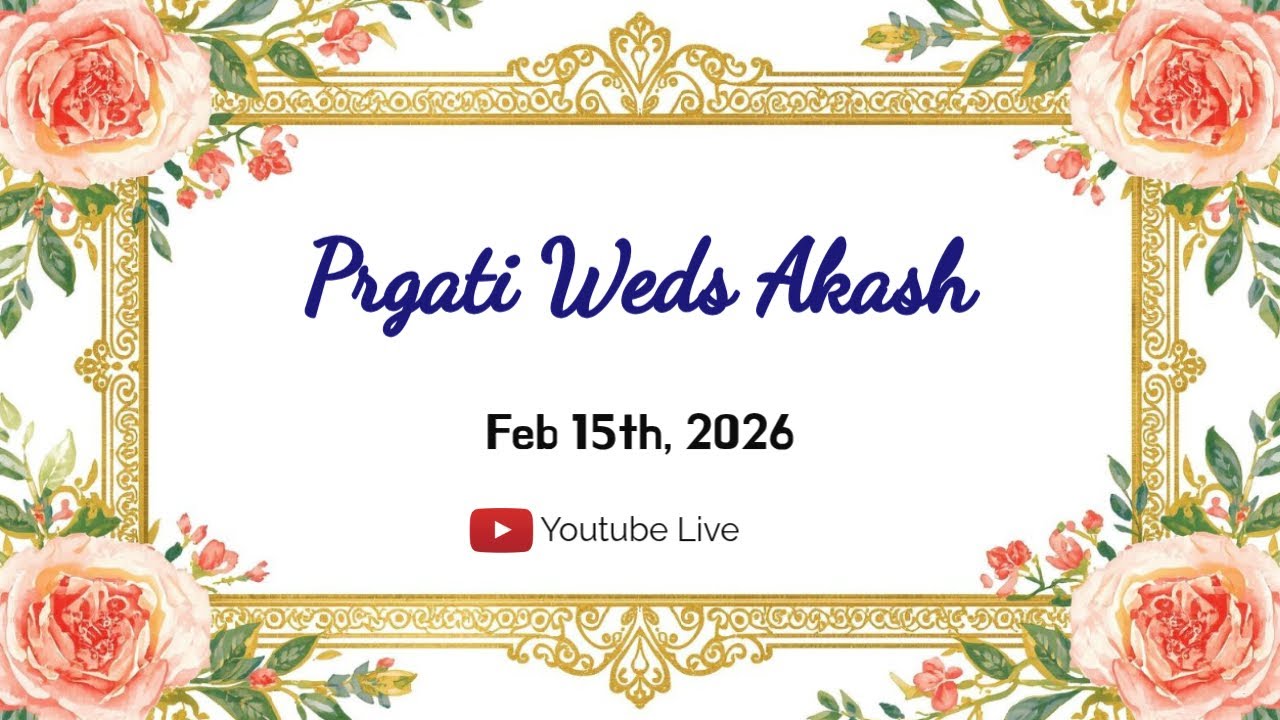 Prgati & Akash Wedding Live
