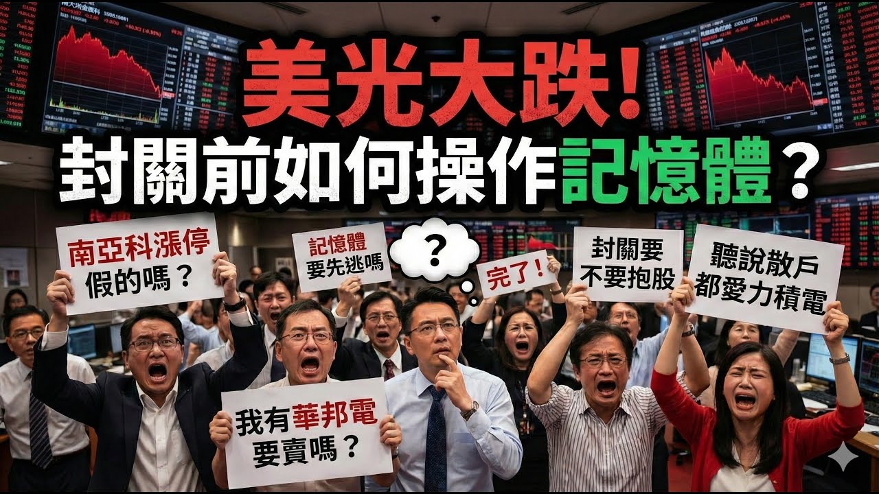 【美光大跌！封關前如何操作記憶體？黃仁勳兆元宴只是好看頭！接下來只剩聯發科而已？】飆股控盤術 陳俊言分析師 2026.02.01 週日特別解盤