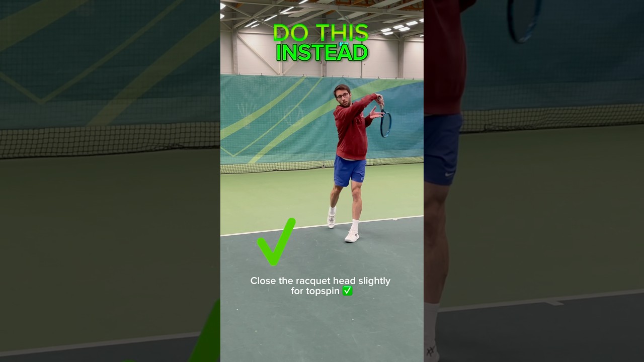 How to Hit Better Tennis Forehand with More Topspin (Simplified) #tennis #tennisforehand #forehand