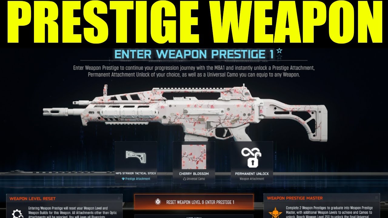 Call of Duty Black ops 7 - how to prestige weapons (What happens when you prestige weapons)
