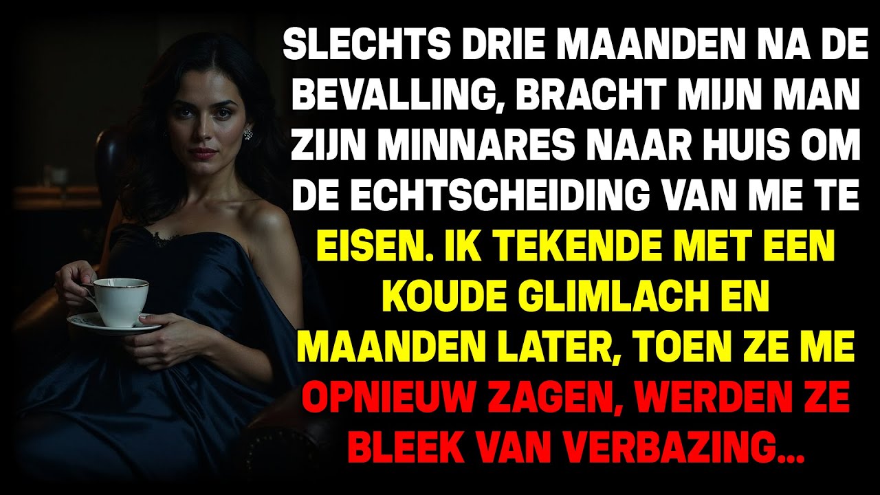 Met een baby van 3 maanden bracht mijn man zijn minnares om scheiding te eisen. Ik tekende koel.