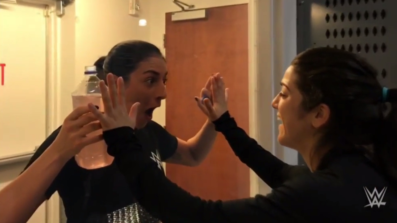 Bayley returns to the WWE Performance Center ahead of her WrestleMania debut