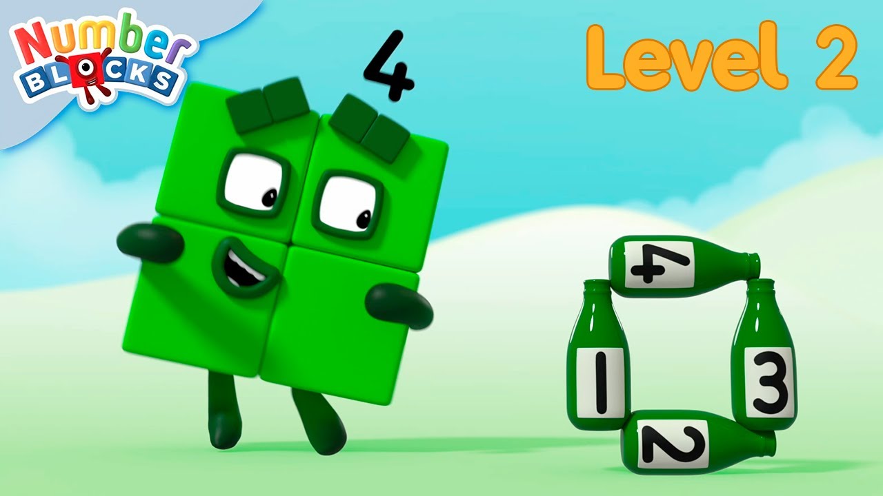 Ten Green Bottles | Full Episode - S2 E15 | Numberblocks (Level 2 - Orange 🟠)