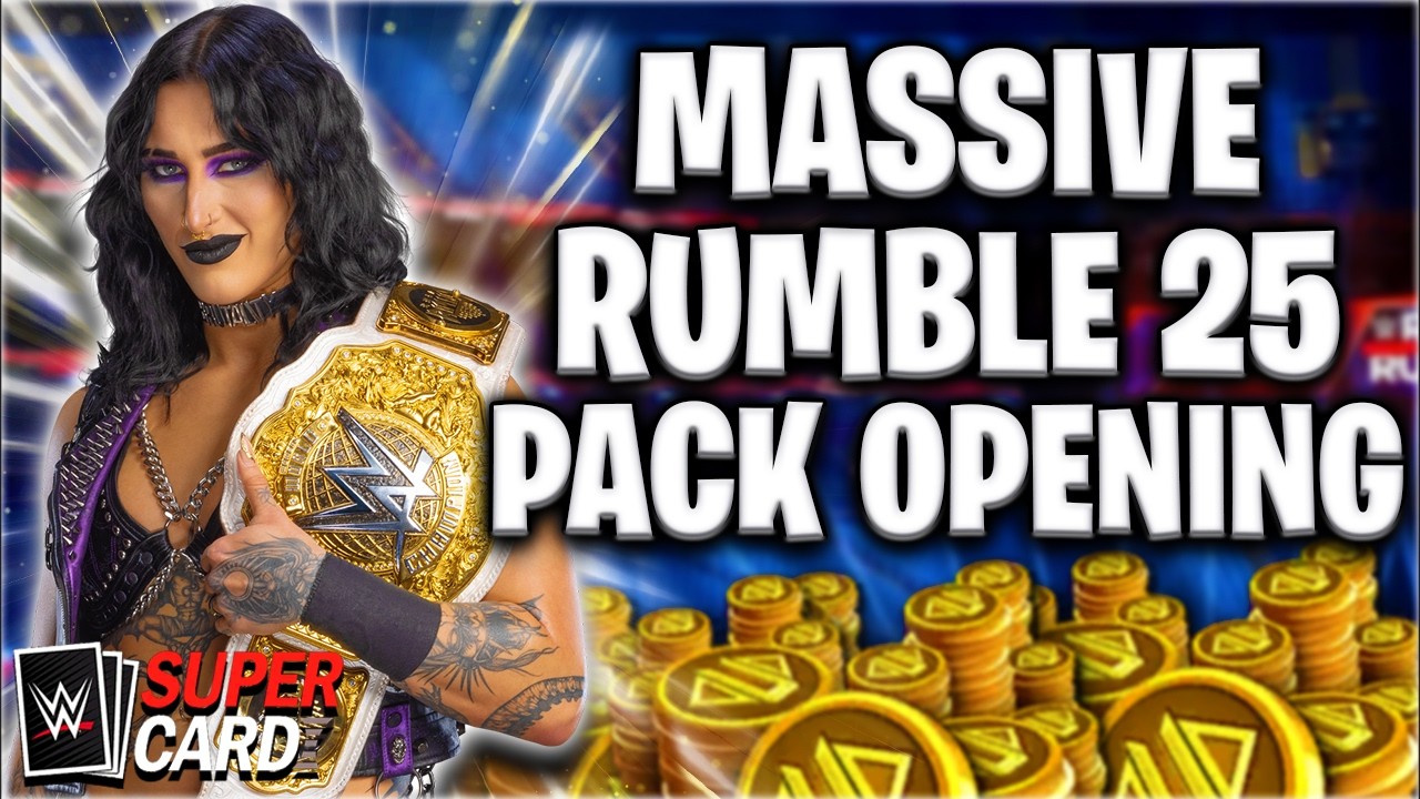 MASSIVE ROYAL RUMBLE 25 RARITY PACK OPENING IN WWE SUPERCARD!