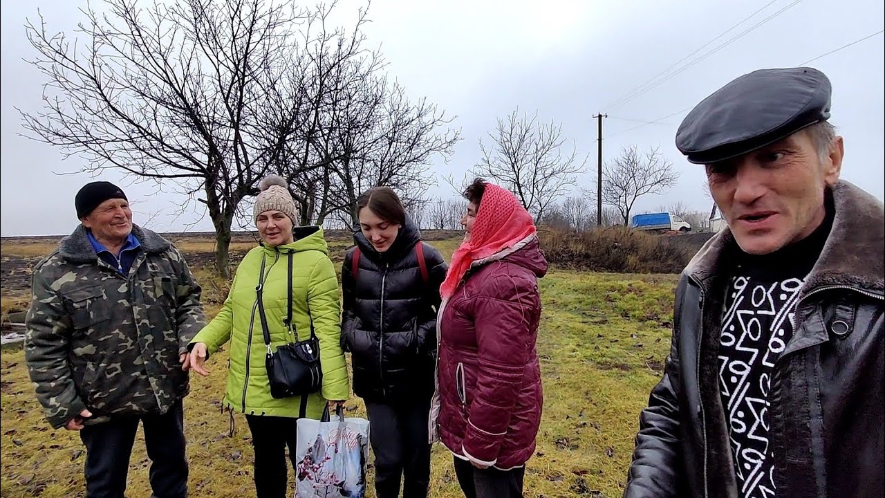 Украинское село.Едем домой.Гостинцы от Тани и Ларисы