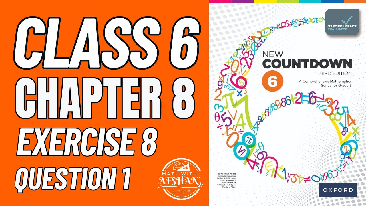 Class 6 math Exercise 8 Question 1 | Countdown 6 | Oxford | Math with Afshan #maths
