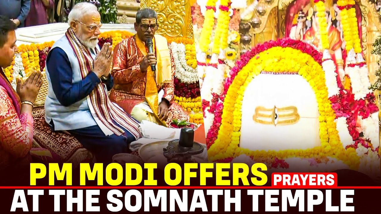 LIVE: Prime Minister Narendra Modi offers prayers at the Somnath Temple I Gujarat