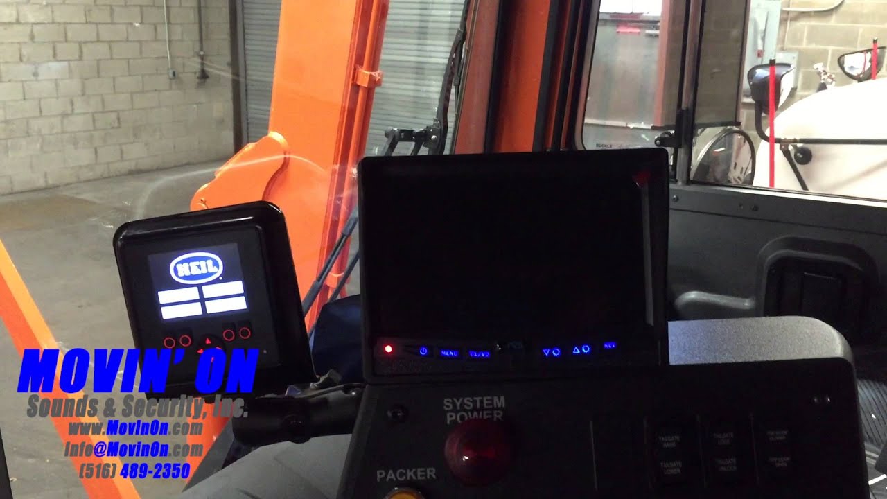 MACK Front Loader Garbage Truck Backup Camera