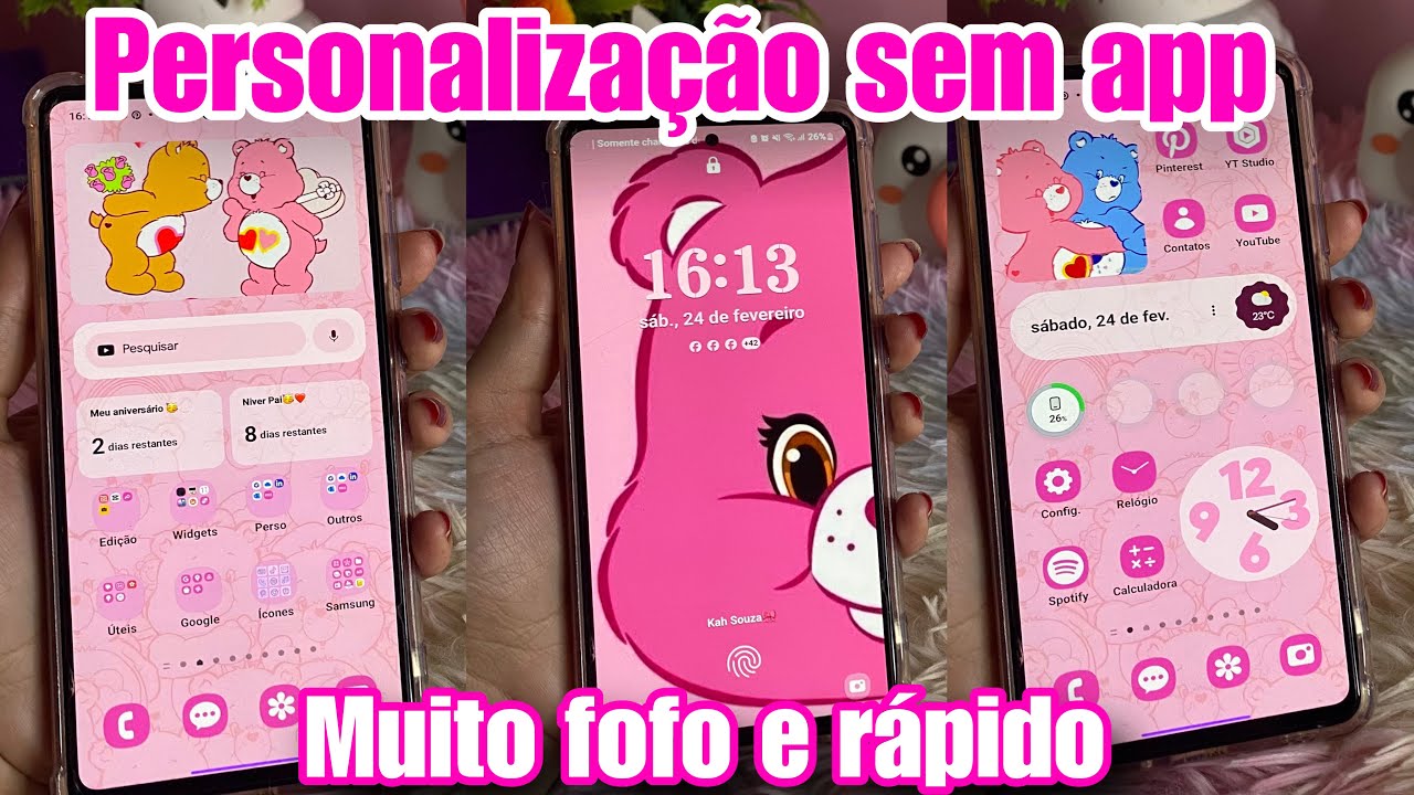 COMO PERSONALIZAR SEU CELULAR SEM INSTALAR APLICATIVOS ❤️‍🔥Samsung