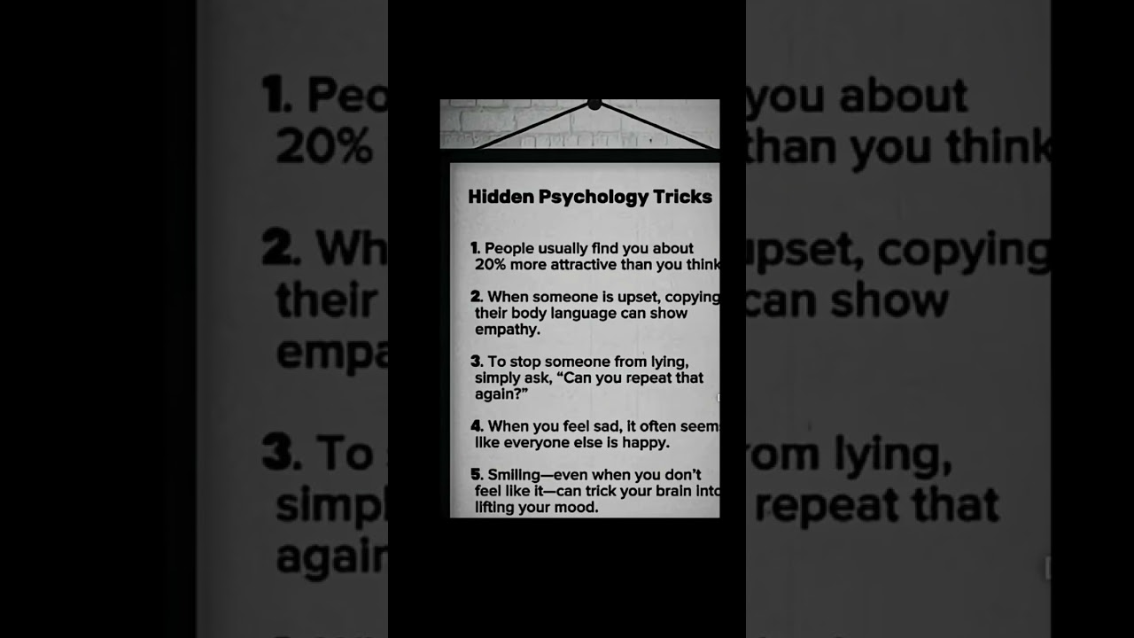 Hidden Psychology Tricks that will change the way you see people forever 