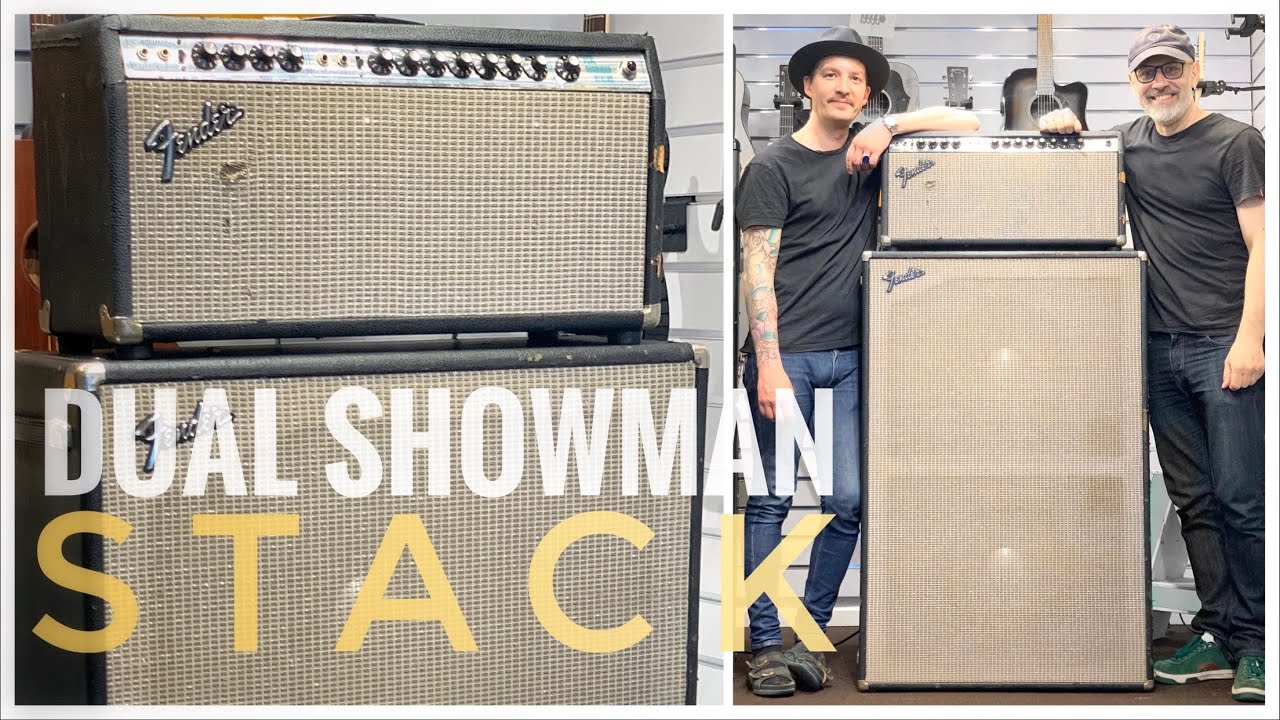 FENDER STACK! Dual Showman Reverb - HUGE GRAND PIANO LIKE TONE!!