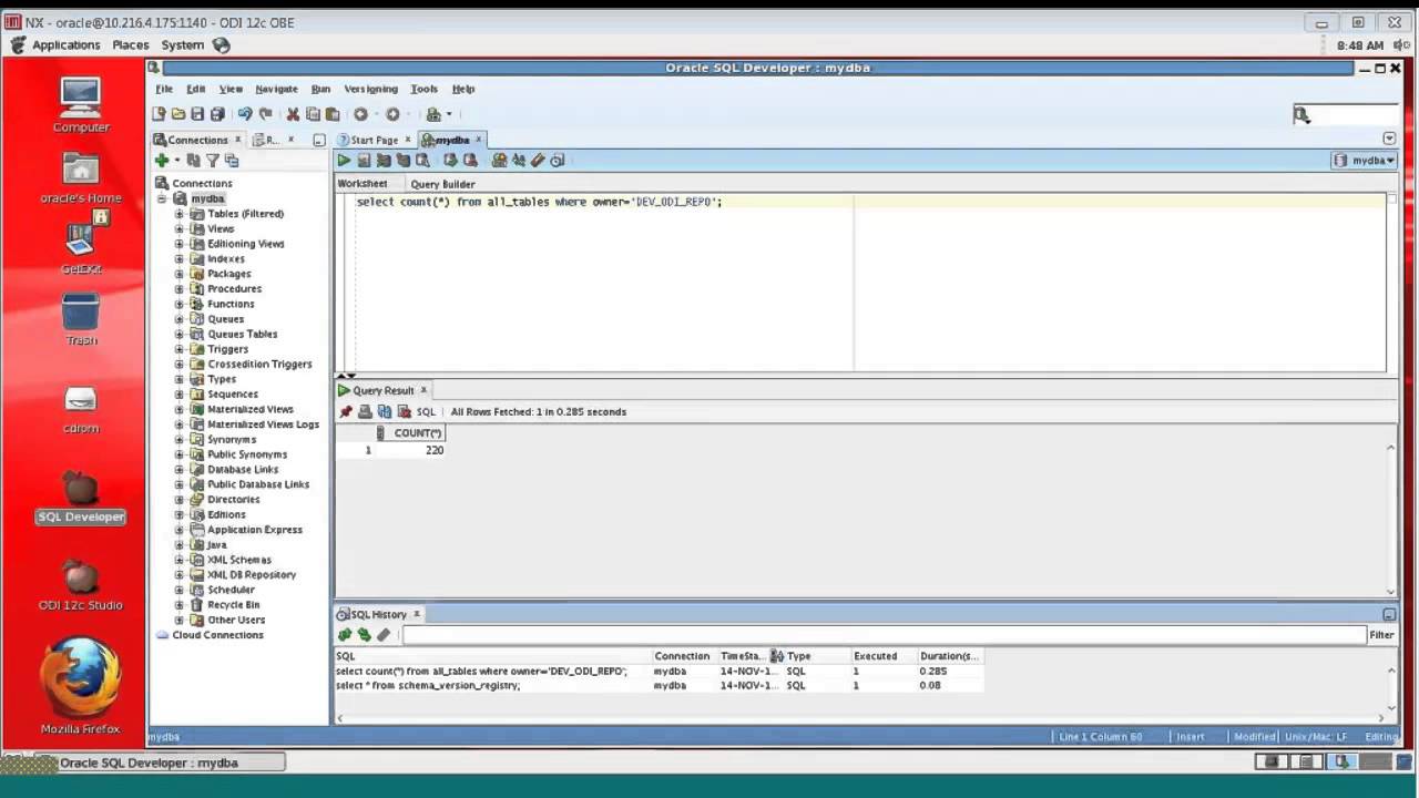 Oracle Data Integrator 12c - Creating and Connecting to Master and Work Repositories