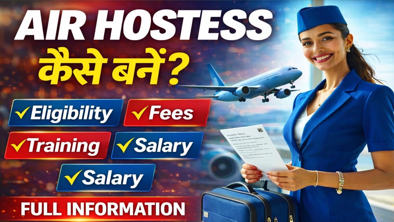 Air Hostess Kaise Bane 2026 | Step By Step Full Guide | Salary, Qualification, Age
