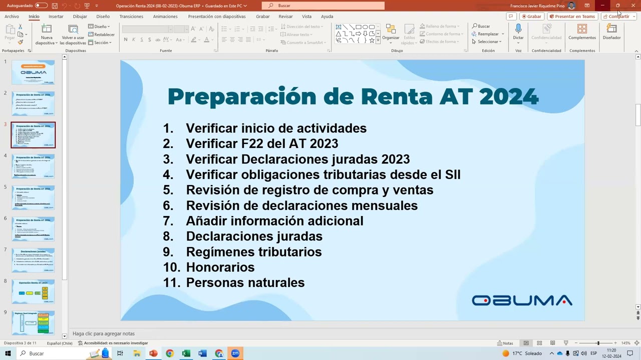 Webinar Operacion Renta AT 2024 F22 Regimen 14D3 y 14D8 1ra Parte
