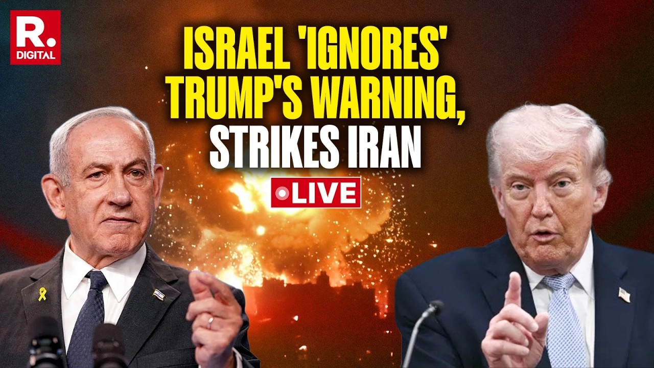 BREAKING LIVE: Israel Strikes Back, Hits Iran Military Installations Despite Trump's Warning.