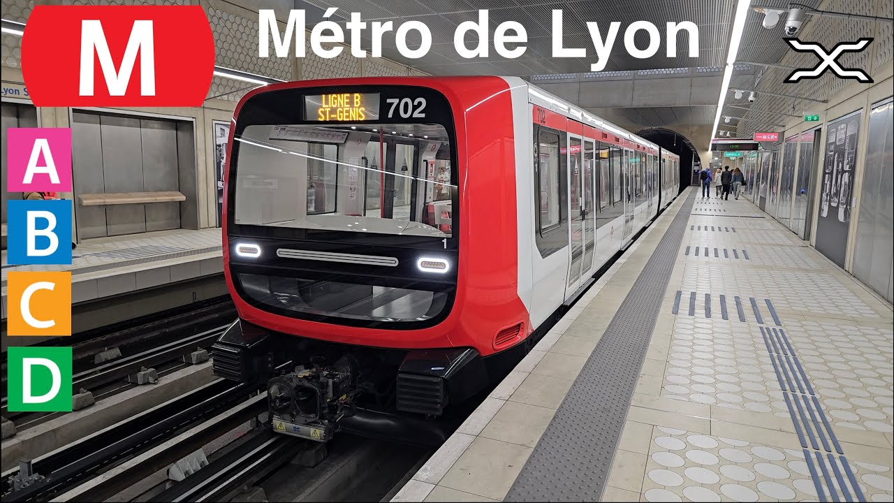 Métro de Lyon | France | Driverless metro | Rubber-tyred metro | Rack railway | All lines
