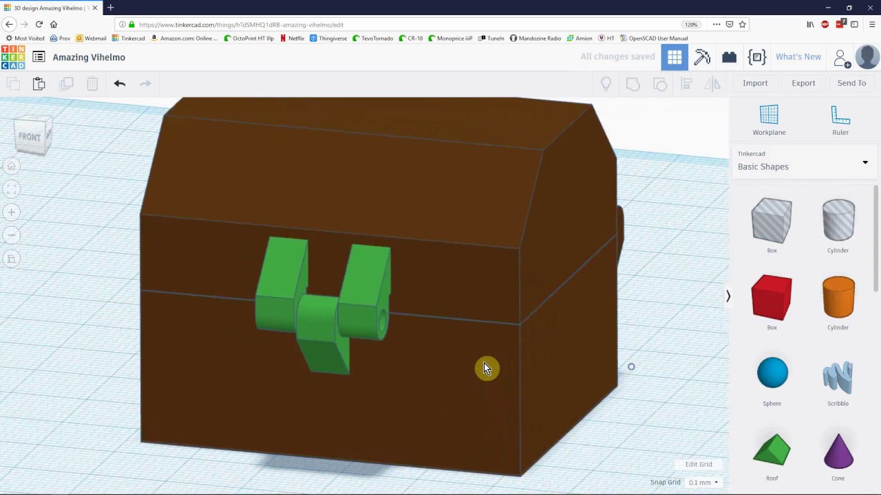 Tinkercad Tutorial: Treasure Box Part 2