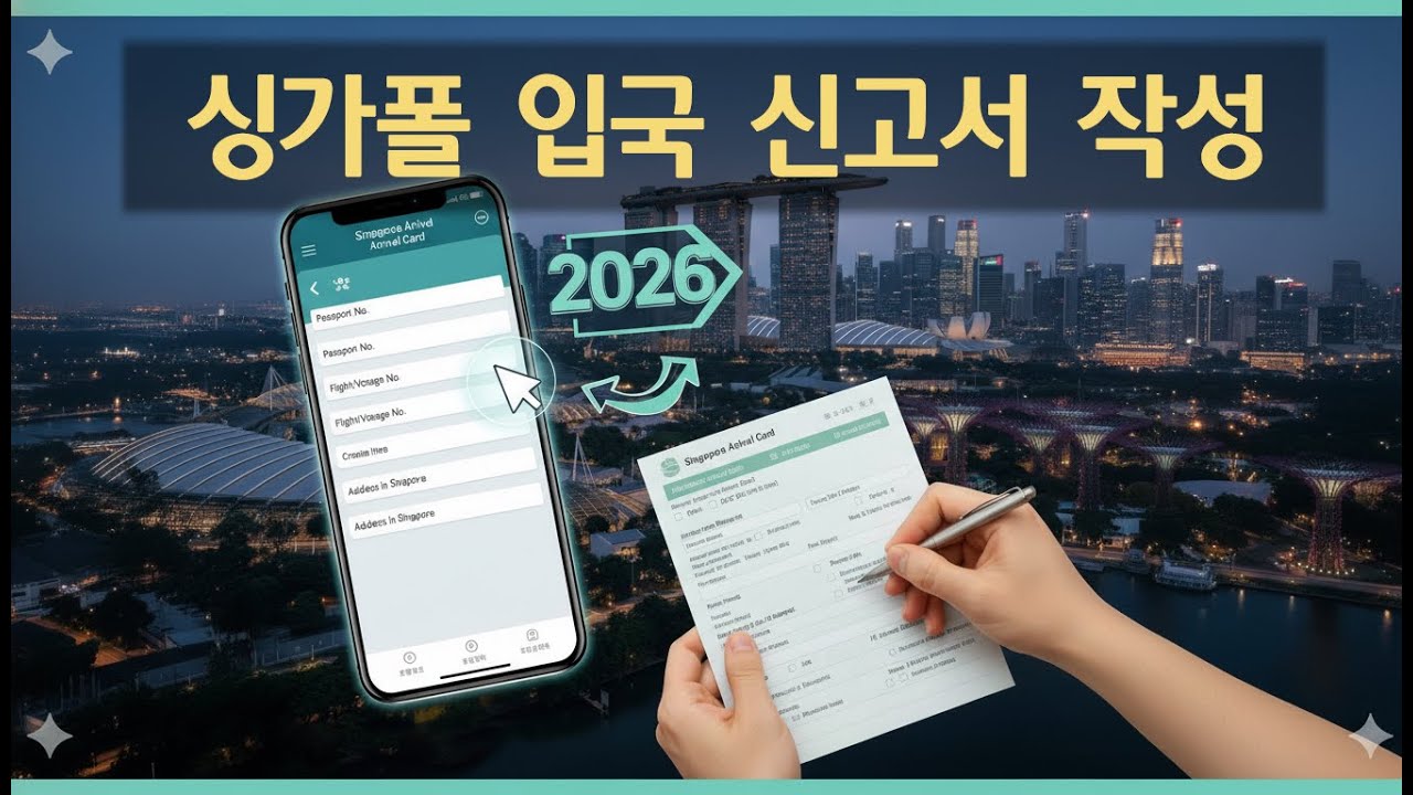 싱가포르 입국신고서 작성 (2026년 최신)