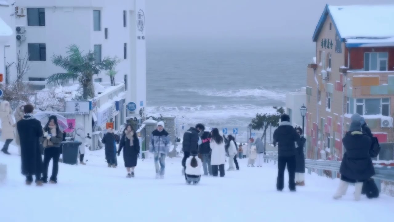 The winter in Weihai is a whispered conversation between the sea and the snow.