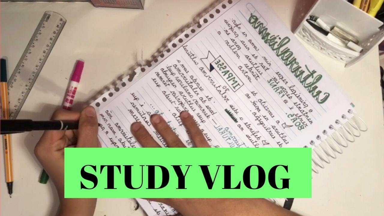 STUDY VLOG|| muitos estudos no final de semana.