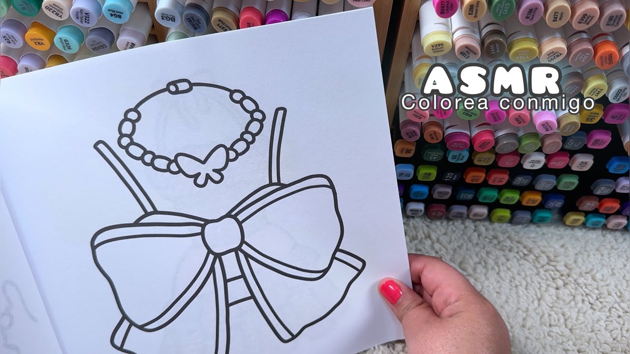 ASMR | colorea conmigo Coco Wyo Fashion Vibes #coloring #ohuhumarkers 