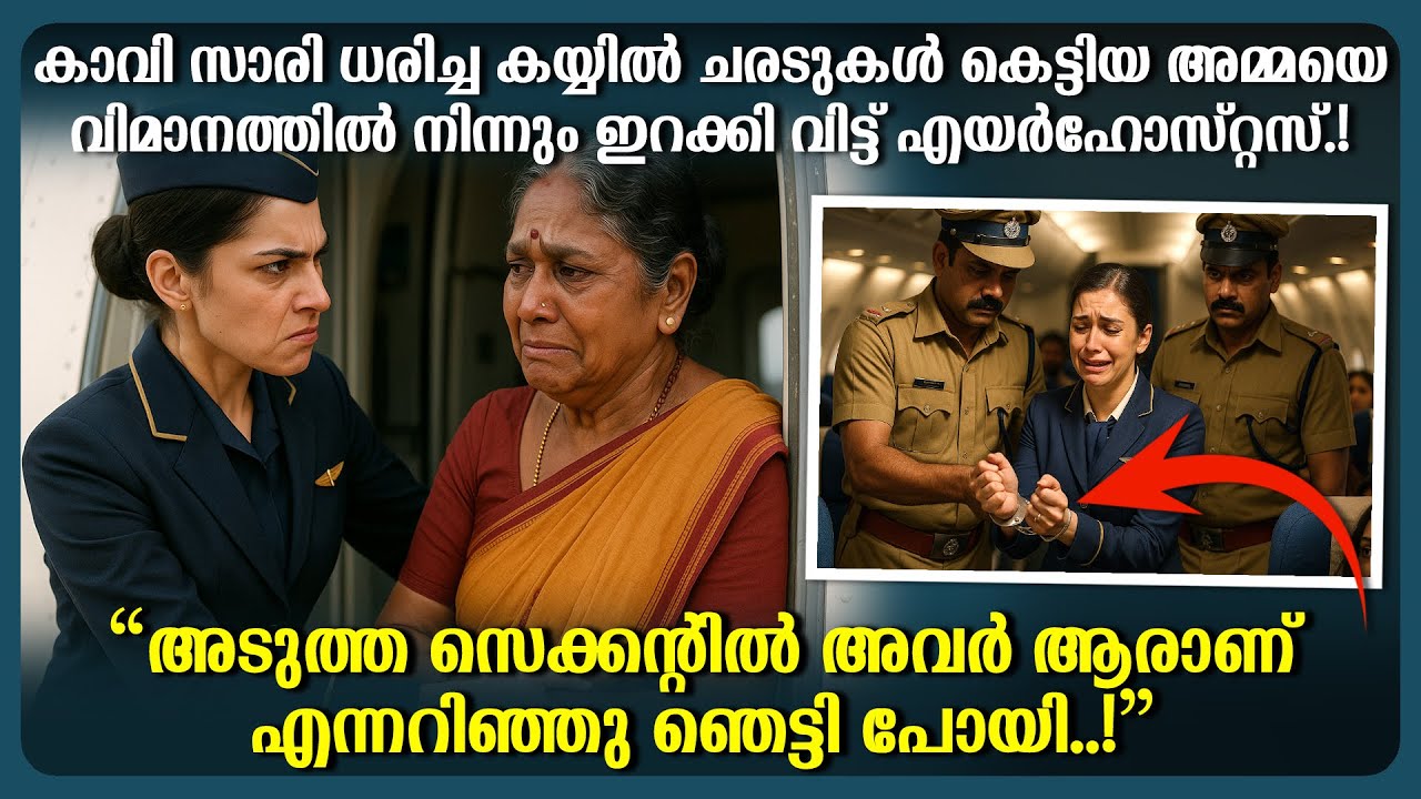 കാവി സാരിയിൽ കൈയിൽ ചരടുകൾ  അമ്മയെ വിമാനത്തിൽ നിന്നിറക്കി, എയർഹോസ്റ്റസ് ഞെട്ടി അവർ ആരെന്നറിഞ്ഞ്!