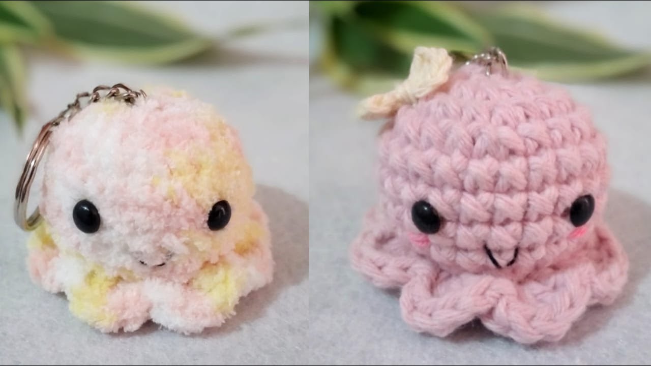 Llavero de pulpo a crochet | Teji2Sindi ♡