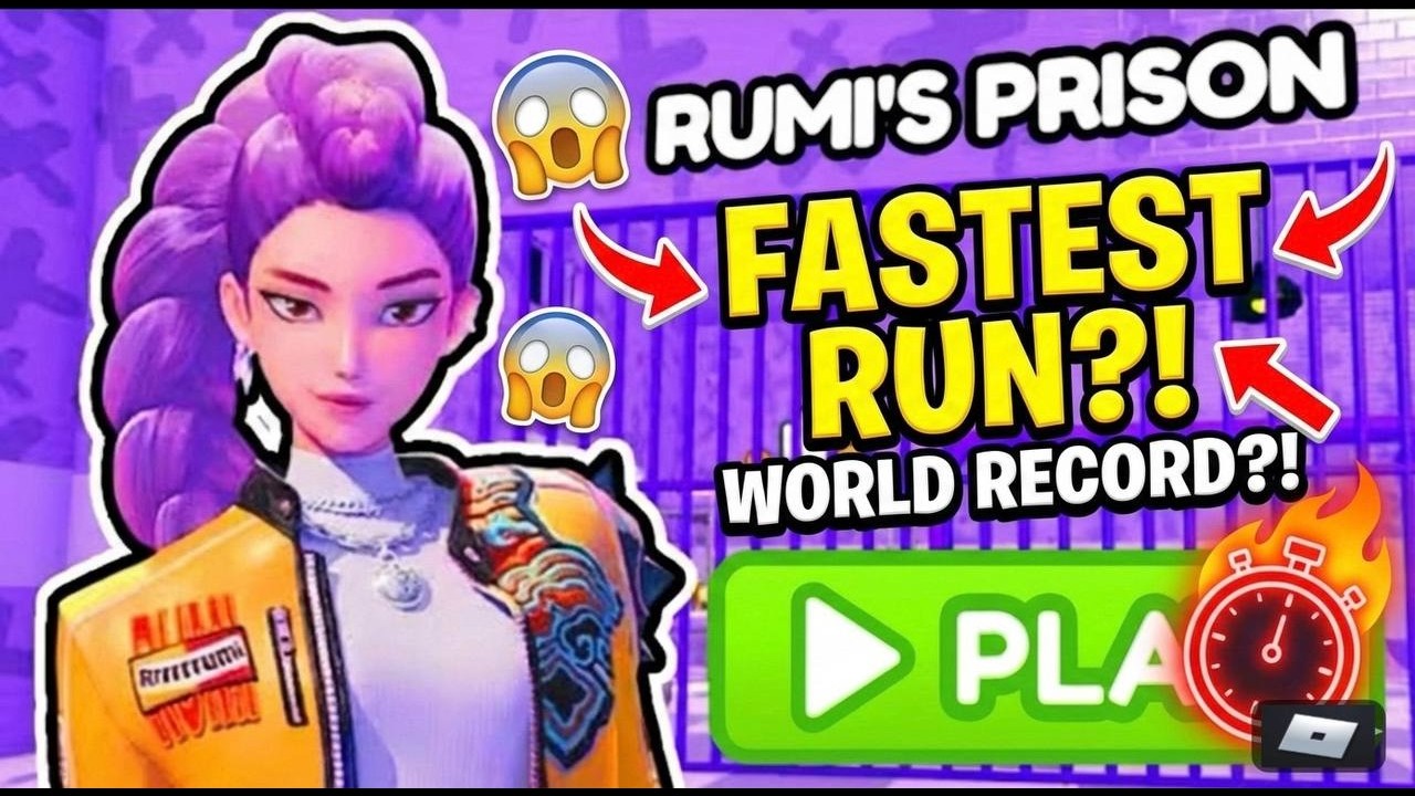 RUMI PRISON RUN! Roblox Gameplay Walkthrough | FASTEST SPEEDRUN No Death 4K 🚀