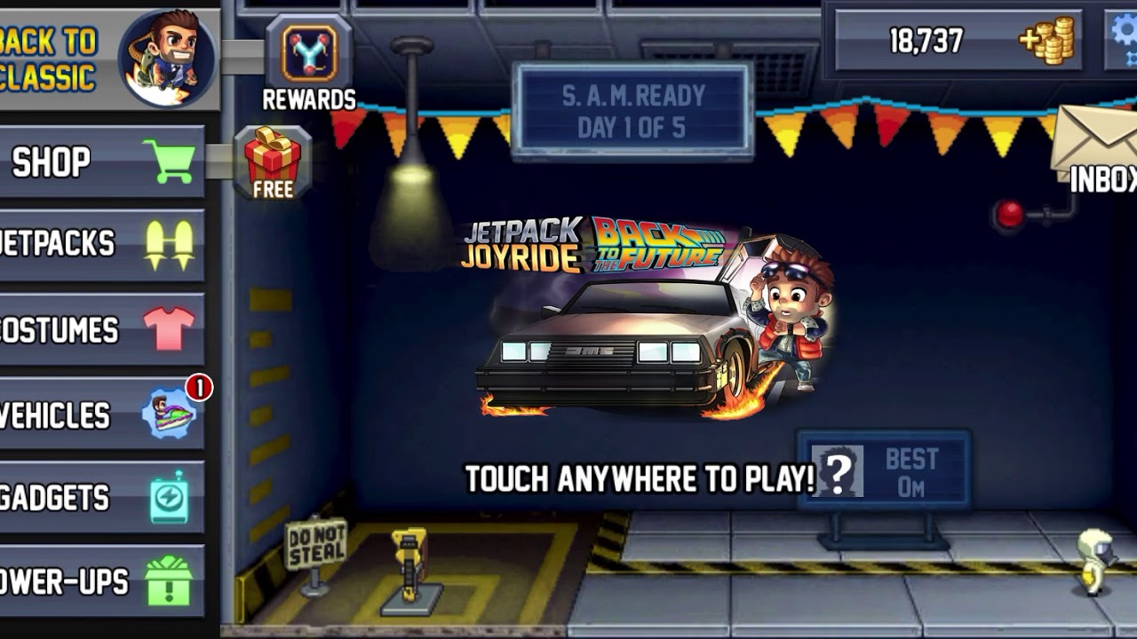 Back to the future edition!!(Jetpack joyride)