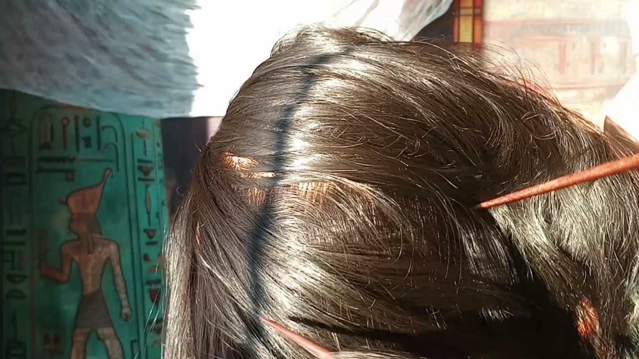 ASMR🥢Scalp Scratching and Message (With chopsticks) #asmrmannequinhead #asmrscalpscratching