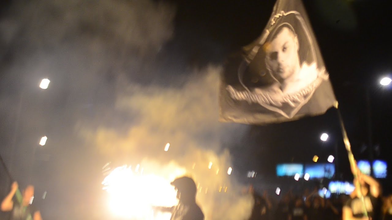 GROBARI NA PARTIZAN - NICA 15.9.2022. (KORTEO, BAKLJADA, GOL)