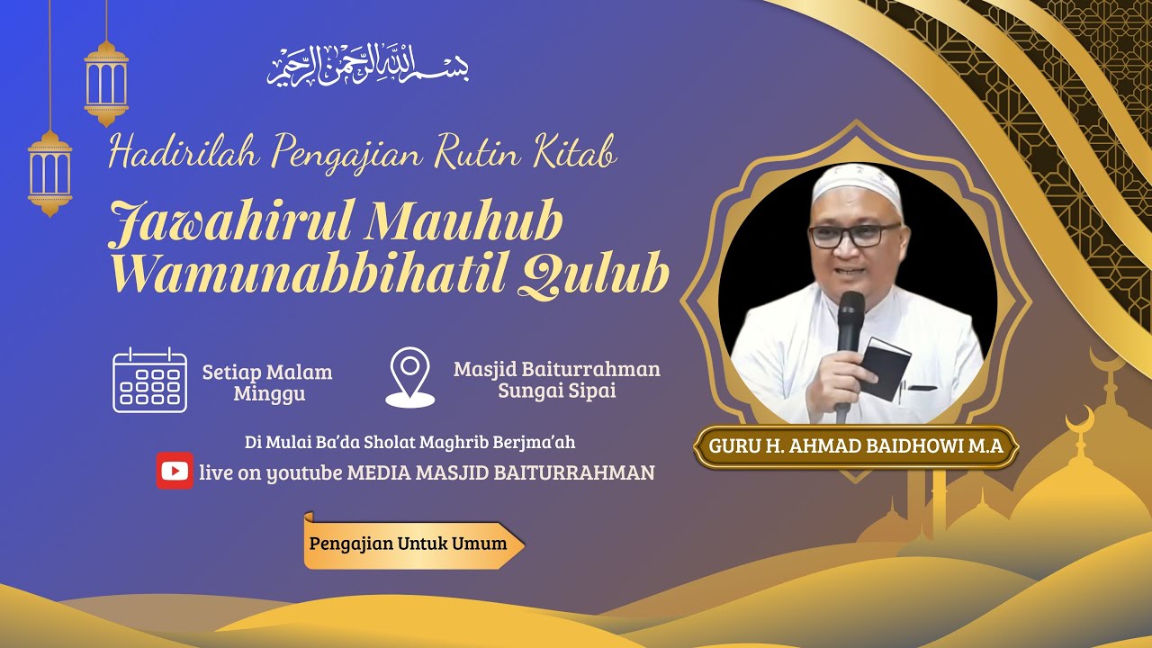 🔴 PENGAJIAN RUTIN GURU H. AHMAD BAIDHOWI 10/1/2026