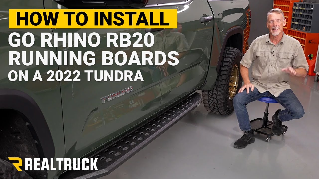 Как установить подножки Go Rhino RB20 на Tundra 2022 года