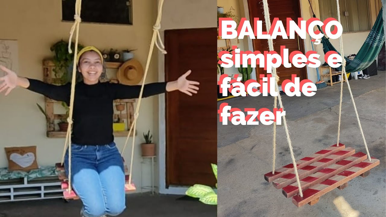 Como fazer um BALANÇO com sobras de madeira/Casa da Ana #balanço #reciclar #reaproveitar