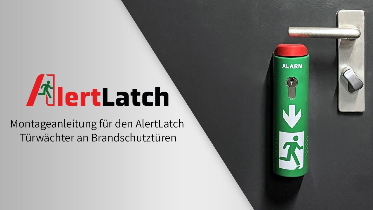 AlertLatch Türwächter an Brand- & Rauchschutztüren montieren